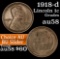 1918-d Lincoln Cent 1c Grades Choice AU/BU Slider