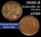 1926-d Lincoln Cent 1c Grades xf