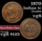 1870 Indian Cent 1c Grades vg, very good