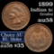 1899 Indian Cent 1c Grades Choice AU/BU Slider