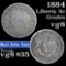 1884 Liberty Nickel 5c Grades vg, very good