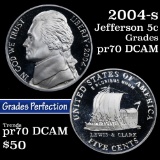 2004-s Keelboat Jefferson Nickel 5c Grades GEM++ Proof Deep Cameo