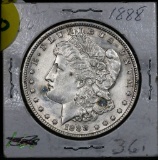 1888-p Morgan Dollar $1 Grades Unc Details