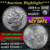 ***Auction Highlight*** 1894-o Morgan Dollar $1 Graded Select+ Unc by USCG (fc)