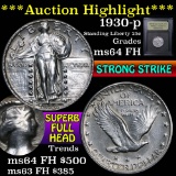 ***Auction Highlight*** 1930-p Standing Liberty Quarter 25c Graded Choice Unc FH by USCG (fc)