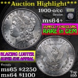 ***Auction Highlight*** 1900-o/cc Top 100 Morgan Dollar $1 Graded Choice+ Unc by USCG (fc)