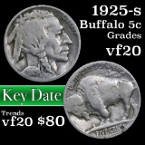1925-s Buffalo Nickel 5c Grades vf, very fine