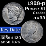 1928-p Peace Dollar $1 Grades Choice AU (fc)