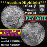 ***Auction Highlight*** 1894-p Morgan Dollar $1 Graded Choice Unc by USCG (fc)