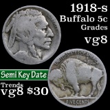 1918-s Buffalo Nickel 5c Grades vg, very good