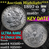 ***Auction Highlight*** 1897-o Morgan Dollar $1 Graded Select+ Unc by USCG (fc)