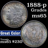 1888-p Morgan Dollar $1 Grades GEM Unc (fc)