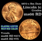 1970-s Sm Date Lincoln Cent 1c Grades GEM+ Unc RD (fc)