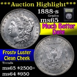 ***Auction Highlight*** 1888-s Morgan Dollar $1 Graded GEM Unc by USCG (fc)