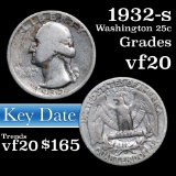 1932-s Washington Quarter 25c Grades vf, very fine