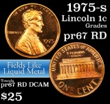 1975-s Lincoln Cent 1c Grades Gem++ Proof Red Deep cameo