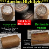 ***Auction Highlight*** Morgan dollar roll ends 1894 & 'cc', Better than average circ (fc)