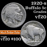1920-s Buffalo Nickel 5c Grades vf, very fine