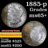 1885-p Morgan Dollar $1 Grades GEM+ Unc (fc)