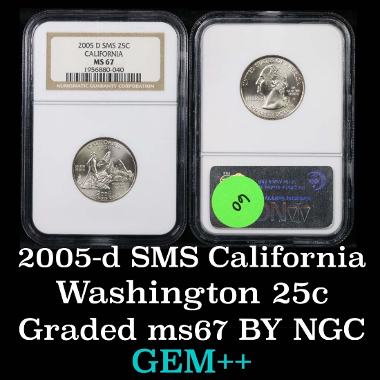 NGC 2005-d Special Mint Set California Washington Quarter 25c Graded GEM++ By NGC