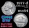 1977-d clipped error Jefferson Nickel 5c Grades BU+