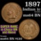 1897 Indian Cent 1c Grades Choice Unc BN