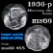 1936-p Mercury Dime 10c Grades GEM+ Unc
