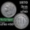 1870 Three Cent Copper Nickel 3cn Grades xf