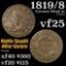 1819/8 Coronet Head Large Cent 1c Grades vf+