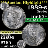 ***Auction Highlight*** 1889-s Morgan Dollar $1 Grades Select+ Unc (fc)