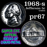 1968-s Jefferson Nickel 5c Grades GEM++ Proof