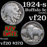1924-s Buffalo Nickel 5c Grades vf, very fine (fc)