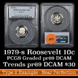 PCGS 1979-s TY2 Roosevelt Dime 10c Graded pr69 DCAM by PCGS