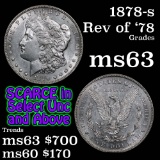 1879-s Rev '78 Morgan Dollar $1 Grades Select Unc (fc)