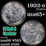 1902-o filled 2 variety Morgan Dollar $1 Grades GEM+ Unc (fc)