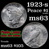 1923-s Peace Dollar $1 Grades Select Unc