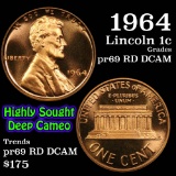 1964 Lincoln Cent 1c Grades Gem++ RD DCAM