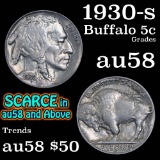 1930-s Buffalo Nickel 5c Grades Choice AU/BU Slider