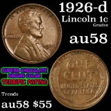 1926-d Lincoln Cent 1c Grades Choice AU/BU Slider