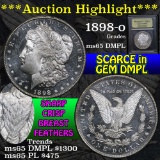 ***Auction Highlight*** 1898-o Morgan Dollar $1 Graded GEM Unc DMPL by USCG (fc)