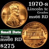 1970-s Sm date Lincoln Cent 1c Grades GEM+ Unc RD (fc)