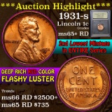 ***Auction Highlight*** 1931-s Lincoln Cent 1c Graded Gem+ Unc RD by USCG (fc)