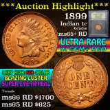 ***Auction Highlight*** 1899 Indian Cent 1c Graded Gem+ Unc RD by USCG (fc)