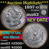 ***Auction Highlight*** 1897-o Morgan Dollar $1 Graded Select Unc by USCG (fc)