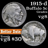 1915-d Buffalo Nickel 5c Grades vg, very good