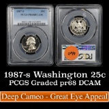 PCGS 1987-s Washington Quarter 25c Graded pr68 DCAM by PCGS