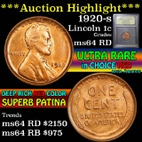 ***Auction Highlight*** 1920-s Lincoln Cent 1c Graded Choice Unc RD by USCG (fc)
