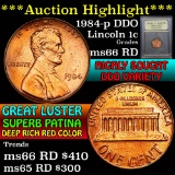 ***Auction Highlight*** 1984-p DDO Lincoln Cent 1c Graded GEM+ Unc RD by USCG (fc)