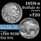 1919-s Buffalo Nickel 5c Grades vf, very fine