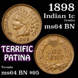 1898 Indian Cent 1c Grades Choice Unc BN